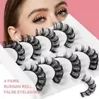 Eyelash Extension D Curl False Eyelashes Fake Eyelashes Russian Strip Lashes