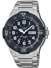 Casio Collection MRW-200HD-1BVEF Black Dial Grey Stainless Steel Mens Watch