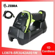 Zebra LI3678-SR3U42A0S1W Ultra-Rugged Cordless 1D USB Barcode Scanner w/ Cradle