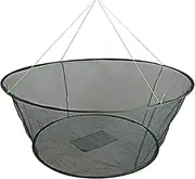 EASY BIG Foldable Fishing Net Hand Net - Crab Net Fish Net with Fishing Rope for Fishes, Shrimps, Crabs