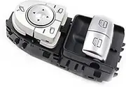 HUVNEXA Control Switch Button Power Window Switch, for, for C-Class A2059057011 2059057011 Power Lift Window Switch Car Push Button Switches Car Push Button Switches Electric Window Control Switch(BL