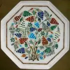 Handmade End Table Top with Creative Look 12 x 12 Inches Marble Coffee Table top