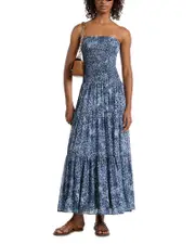 Michael Michael Kors Smocked Tiered Dress