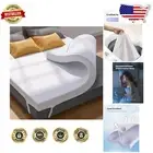 Luxury 4-Inch Gel Memory Foam Topper with Non-Slip Design & Removable Cover
