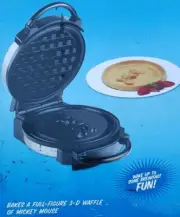 VillaWare DISNEY MICKEY'S Special Edition MOUSE Waffler 3D Waffle Maker 5555-19