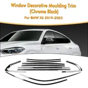Window Strip Moulding Trim For BMW X6 2019-2023 2020 2021 Chrome Black