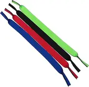[OSALADI] Secure Fit Glasses Strap 4 Pairs of Eyewear Retainer Holders Non-slip Sbr for Outdoor Sports Indoor Activities Sunglass Retainer Holder Strap