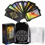 E.A. Waite Holographic Classic Tarot Deck 78 Cards with Guidebook Velvet Bag