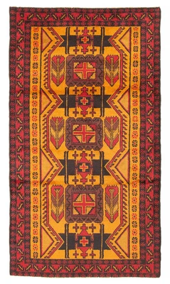 Traditional Vintage Hand-Knotted Carpet 3'6" x 6'4" Wool Area Rug