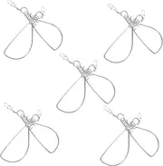 10pcs Stainless Steel Lure Fishing Buckle Snap Locks for Freshwater/Saltwater Tackle Portable Fishing Gear High Strength Snap Swivels