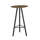 Modern Furniture TAIJO Bar Table 60cm - Walnut & Black