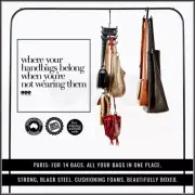 handbag storage hanger organiser hook wardrobe accessory bag purse cupboard spac