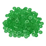 200pcs Resin Sewing Buttons 5/8" Round Flat 4-Hole Craft Buttons, Green
