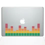 The Decal Guru Music Volume Bars MacBook Decal Vinyl Sticker - 15" MacBook Pr...