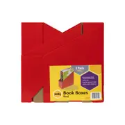 5pc Marbig 27x9cm Magazine Book Storage Holder Box File Organiser Small Red