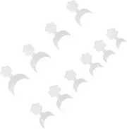 FRCOLOR False Nail Tips 500 Pcs Abs Plastic 10 Sizes Crescent Shape Nail Art Accessories Nail Art Wear Nails