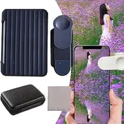Smartphone Camera Mirror Reflection Clip Kit Portable Mobile Phone Reflection ing Clip for Outing Travel Black