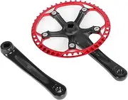 NDNCZDHC Bike Cranksets, 170mm Bike Crank Arm Set, 130 BCD Bike Chainwheel Chain Ring Set Suitable for Folding Bikes