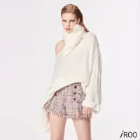 在飛比找momo購物網優惠-【iROO】溫柔氣質針織長袖上衣