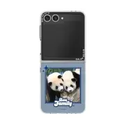 Samsung Galaxy Z Flip6 Slim Impression Case BAO FAMILY Iconic Design Panda 1.4mm