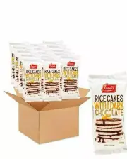 Lieber's Dark Chocolate Covered Rice Cakes, 3.1 oz (Pack of 16)