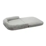Alopet Foldable Human Dog Bed Calming Bed Dog Sofa Beds Removable Washable Grey