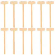 KESYOO Hammer Wooden Hammer Mini Mallet Ornament Mallet Wood Tool Pack of 12