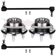4PCS Front Rear Wheel Bearing Hub Sway Links For Chevy Traverse Buick Enclave