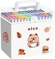 Coloring Pens for Kids | 120-colors Cartoon Animal Design Coloring Painting Pens,Multi-functional Buildable Painting Pencil for Students Children Kids Boys
