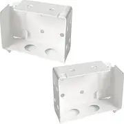 [Cutelec] Box Mounting Bracket for Low Profile Blinds 2inch White Color Window Blinds Headrail Bracket