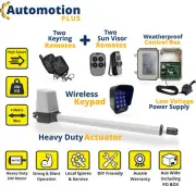 Low Voltage single swing gate opener ✔keypad ✔4 remote controls ✔fast operation
