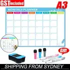 Monthly Planner Magnetic Whiteboard Fridge Calendar with 3 markers & an Eraser