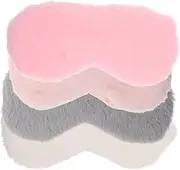 HOMOCONO 4pcs Plush Eye Mask Under Eye Mask Masque Glowy Travel Eye Mask Skincare Headlamp Patches Sleep Mask for Comfortable Eye Covers Light Block Eye Mask Cotton