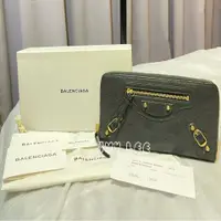 在飛比找PopChill優惠-[二手] BALENCIAGA 巴黎世家 精品長夾 質感深灰