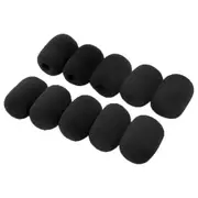 10pcs Microphone Windscreen Soft Sponge Mic Protector Headset Foam Covers Replacement Compatible Meeting Mic Da