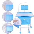 Adjustable Kids Study Table with Chair and Lamp Set for Learning and Homework