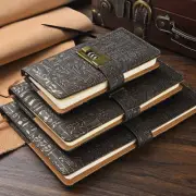 Retro 200 Pages Notebook With Password Lock Diary Notepad Scheduler Hand Ledger