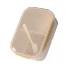 Bento Container Shock-proof 3 Compartments Bento School Kids Lunch Box Bpa-free
