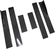 Side Skirt Universal Compatible for A3 A4 A5 A6 A7 A7 A8 Q3 Q5 Q7 RS5 RS6 RS7 S3 S4 Extension Splitters Apron Lip Splitter Winglet(2M Carbon Fiber Look)