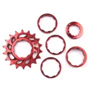 Single Speed Sprocket Conversion Kit 18T Cassette Cog Flywheel for MTB