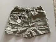 Rip Curl Women Short Panoma Size Small Stone Green
