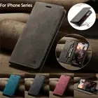For iPhone 16 15 Plus 14 13 12 11 ProMax Magnetic Flip Leather Wallet Case Cover
