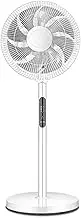 3 Speed Settings Floor Fan, Wide Angle Air Supply Oscillating Standing Fan, Pedestal Fan with 8 Blades, 7.5H Timer