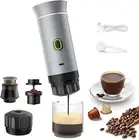3-In-1 Portable Espresso Maker, Mini Coffee Maker for Travel, Self-Heating Car C