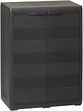 Garden Storage Cabinet with 1 Shelf Black Office Storage