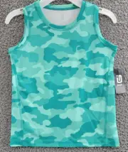 ID Ideology Cassandra Camo Sleeveless Tank Shirt Boys' 7 Tropical Surf Crewneck