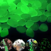 Glow in the Dark Pebbles Outdoor Decor, Garden Lawn Yard, Aquarium, Walkway, Fis