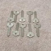 10x Master Lock 105K Vintage Padlock Key Blanks Uncut New Old Stock Locksmith