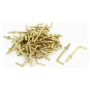 47mm x 16mm x 3mm L Shaped Shoulder Straight Dresser Cup Hook Hanger 50PCS