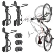 BIKE HAND Swivel Bicycle Wall Hanger - Vertical Hook Mount Indoor Garage Storage Bicycle Rack for MTB & Road Bikes - Max. Tire Width 2.3" - 3 Pack